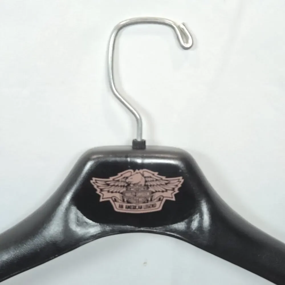Harley Davidson Clothes Heavy Coat Jacket Hanger Batts Korea Black Plastic Vtg